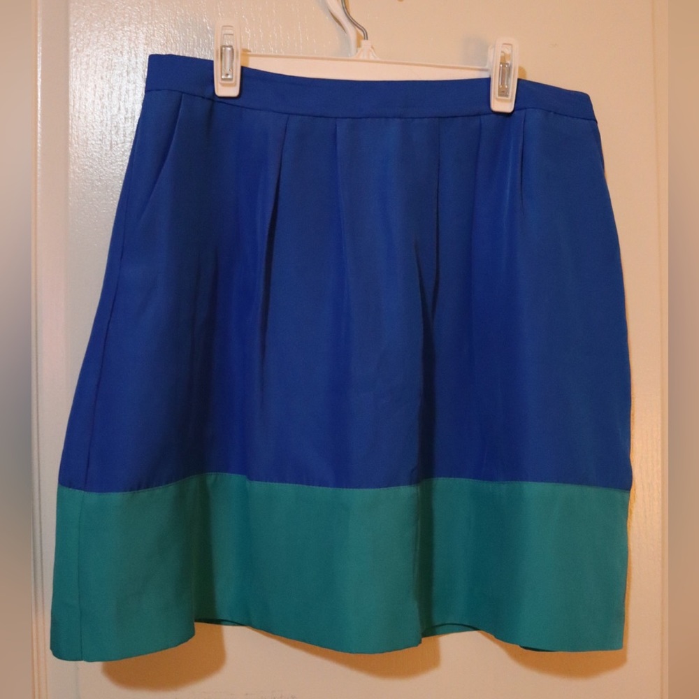 J. Crew Two-Tone Blue Skirt | Size 6